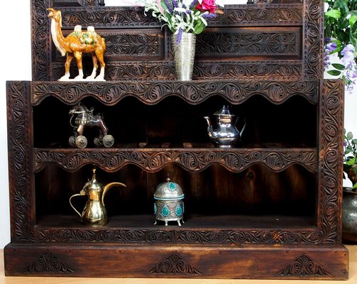 Vintage Hand Carved Wooden Hall Console Tables, 1990s-UZN-1409069