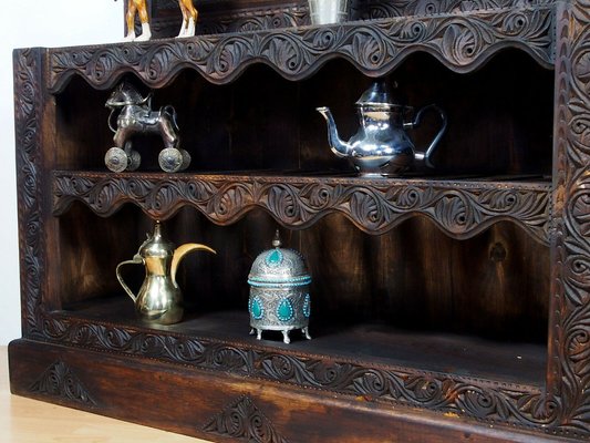 Vintage Hand Carved Wooden Hall Console Tables, 1990s-UZN-1409069