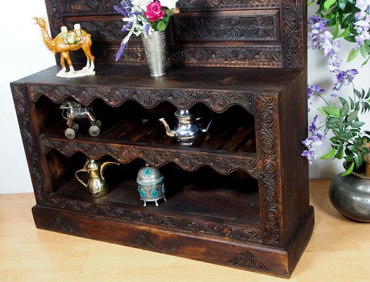 Vintage Hand Carved Wooden Hall Console Tables, 1990s-UZN-1409069