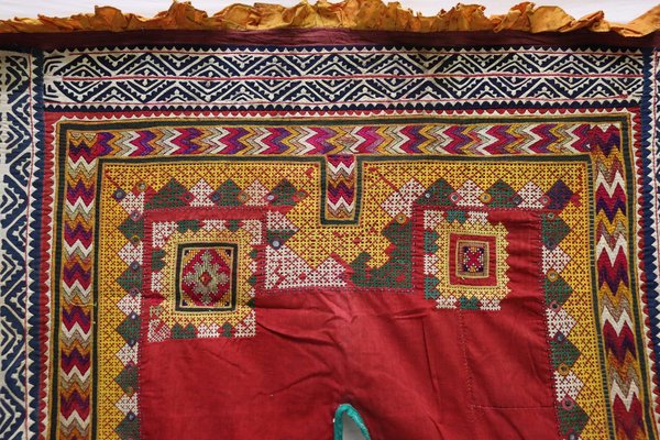 Vintage Hand Embroidered India Wall Hanging, 1920s-UZN-1451184