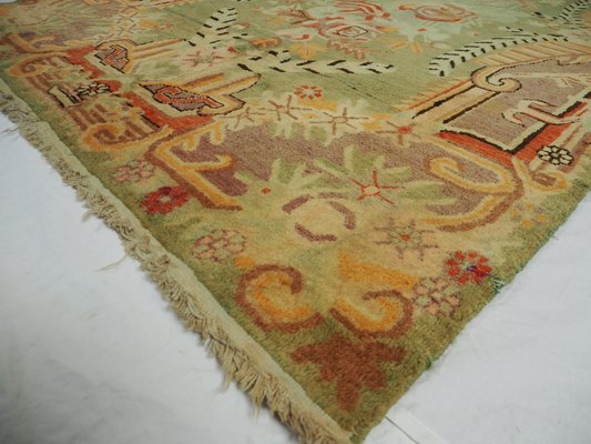 Vintage Hand Knoted Khotan Samarkand Rug, 1920s-UZN-1398466