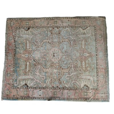 Vintage Hand-Knotted Afghan Rug-TCS-1359473