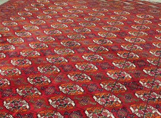 Vintage Hand-Knotted Bukhara Tekke Turkmen Rug, 1950s-UZN-1393440