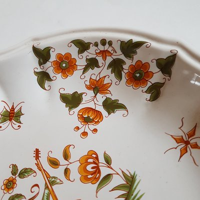 Vintage Hand-Painted Ceramic Wall Plate by Gabriel Fourmaintraux-NUX-685285