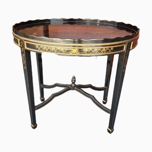 Vintage Hand Painted Chinoiserie Side Table from Maitland Smith London-TCS-1346125