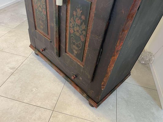 Vintage Hand-painted Farmhouse Cupboard-PXE-1790201