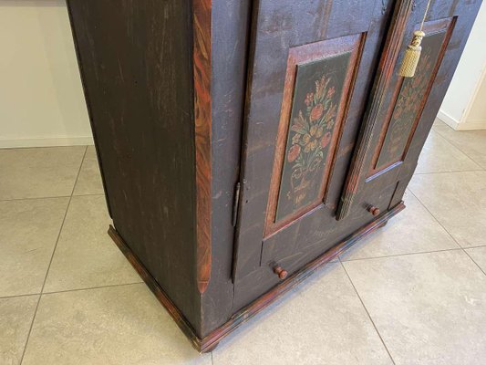 Vintage Hand-painted Farmhouse Cupboard-PXE-1790201