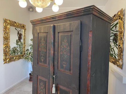 Vintage Hand-painted Farmhouse Cupboard-PXE-1790201