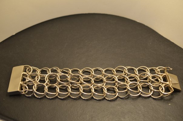 Vintage Handmade 925 Silver Bracelet-QVR-842455