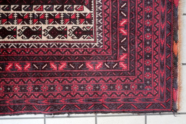 Vintage Handmade Afghan Baluch Prayer Rug, 1960s-JZV-1725696