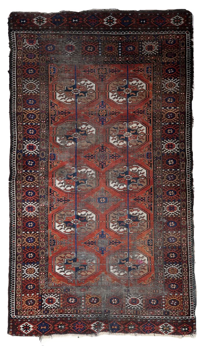 Vintage Handmade Afghan Baluch Rug, 1920s