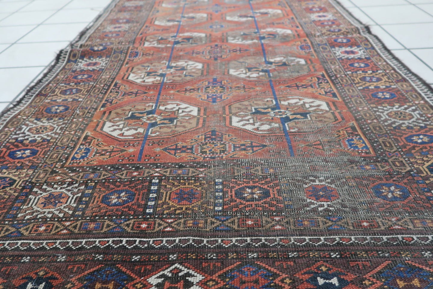 Vintage Handmade Afghan Baluch Rug, 1920s