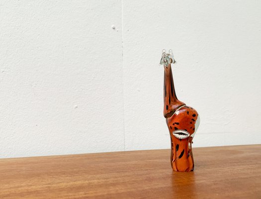 Vintage Handmade African Glass Giraffe from Ngwenya Glass-UAH-1209543