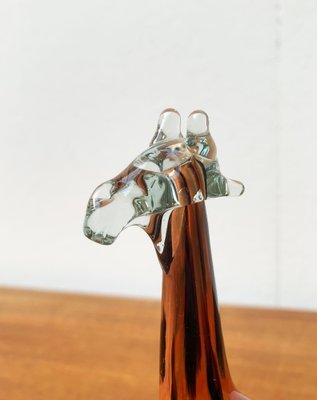 Vintage Handmade African Glass Giraffe from Ngwenya Glass-UAH-1209543