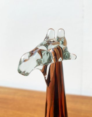 Vintage Handmade African Glass Giraffe from Ngwenya Glass-UAH-1209543