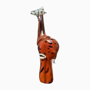 Vintage Handmade African Glass Giraffe from Ngwenya Glass-UAH-1209543