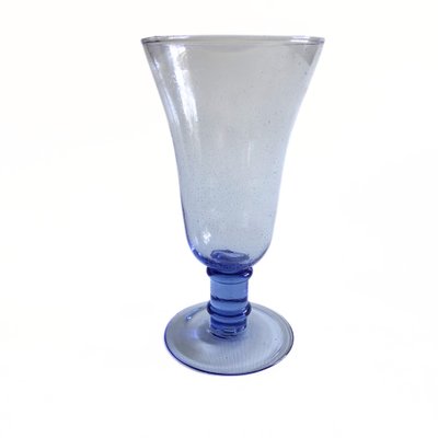 Vintage Handmade Blue Glass Vase from Åhlèns-JKV-1822212