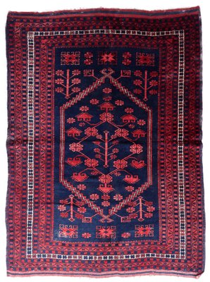 Vintage Handmade Caucasian Karabagh Rug, 1940s-JZV-1735203