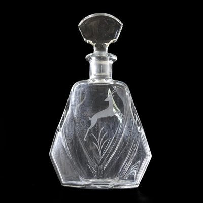 Vintage Handmade Crystal Decanter, Sweden, 1900s-JKV-1787116