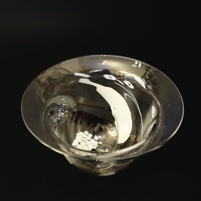 Vintage Handmade Glass Bowl from Sjösala, Sweden-JKV-1784827