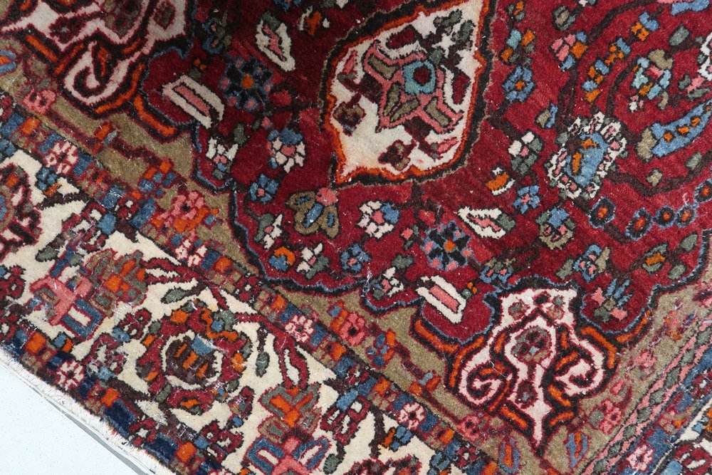 Vintage Handmade Middle Eastern Style Mahal Rug, 1950s