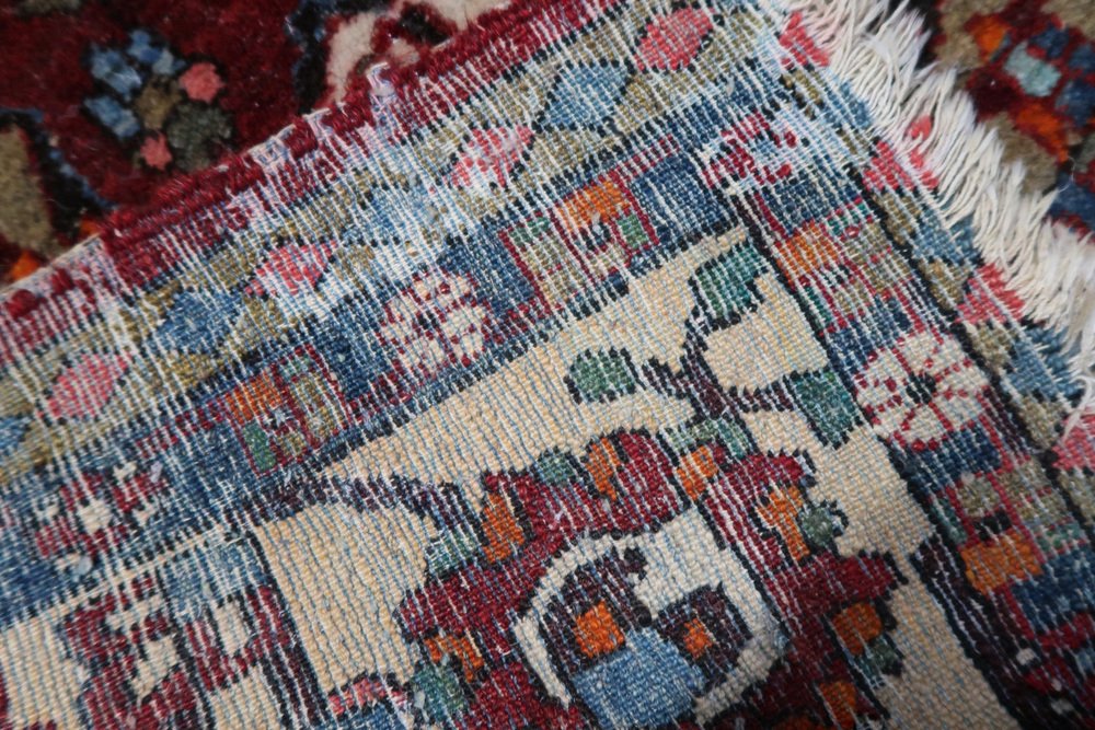 Vintage Handmade Middle Eastern Style Mahal Rug, 1950s