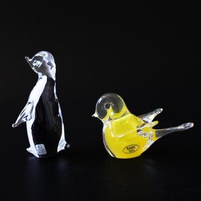 Vintage Handmade Pinguin Figurine inCrystal from Gränna Glasbruk, Sweden-JKV-1787120