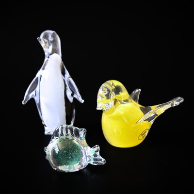 Vintage Handmade Pinguin Figurine inCrystal from Gränna Glasbruk, Sweden-JKV-1787120