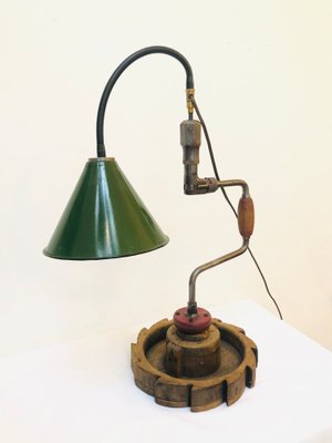 Vintage Handmade Table Lamp, 1960s-RZY-772086