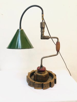 Vintage Handmade Table Lamp, 1960s-RZY-772086