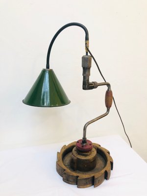 Vintage Handmade Table Lamp, 1960s-RZY-772086