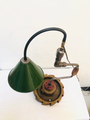 Vintage Handmade Table Lamp, 1960s-RZY-772086