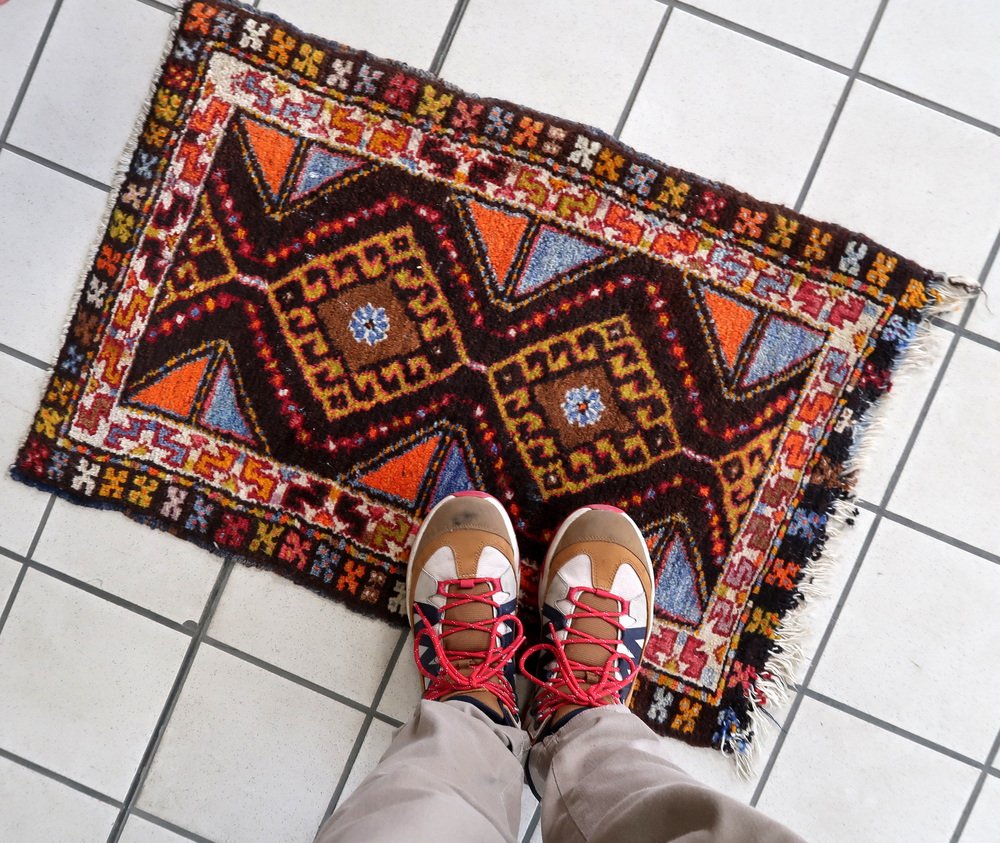 Vintage Handmade Turkish Yastik Rug, 1950s