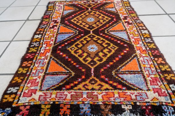 Vintage Handmade Turkish Yastik Rug, 1950s-JZV-1725689