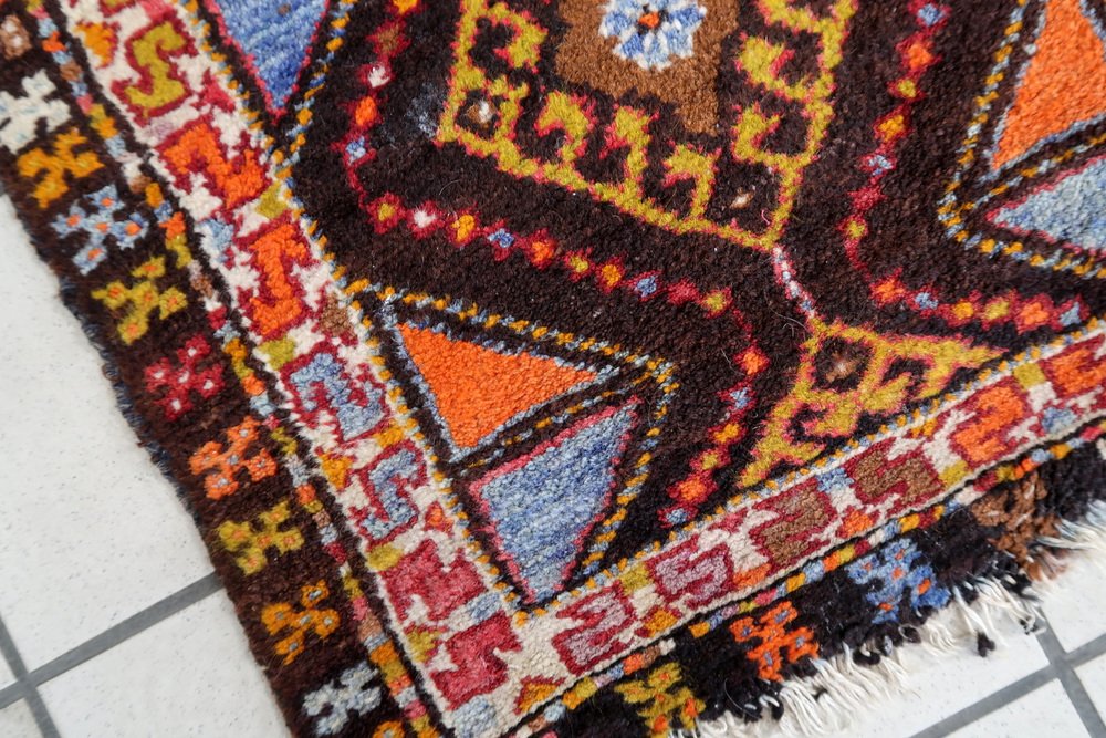 Vintage Handmade Turkish Yastik Rug, 1950s