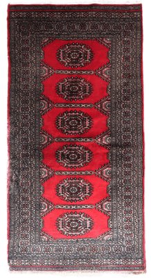 Vintage Handmade Uzbek Bukhara Rug, 1960s-JZV-1735199