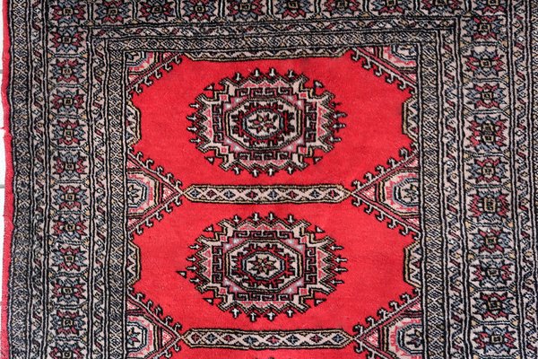 Vintage Handmade Uzbek Bukhara Rug, 1960s-JZV-1735199