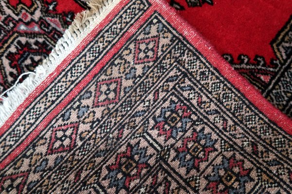 Vintage Handmade Uzbek Bukhara Rug, 1960s-JZV-1735199