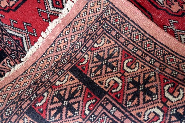 Vintage Handmade Uzbek Bukhara Runner Rug, 1960s-JZV-1735194