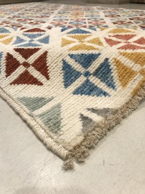 Vintage Handmade Woolen Rug-NOU-674631