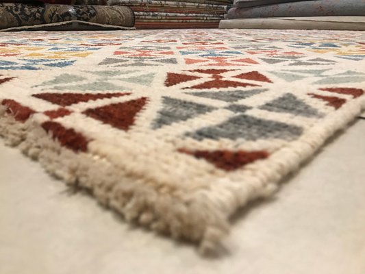 Vintage Handmade Woolen Rug-NOU-674631