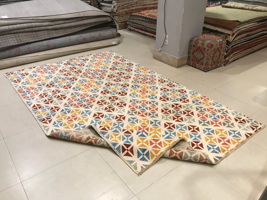 Vintage Handmade Woolen Rug-NOU-674631