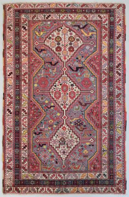 Vintage Handwoven Azerbaijani Rug-AOI-1295397