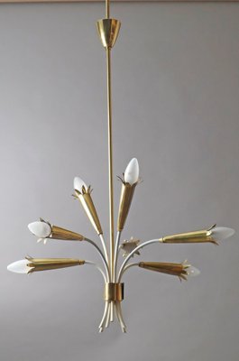 Vintage Hanging Lamp in Brass from Vereinigte Werkstätten, 1950s-ESB-1804047