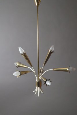 Vintage Hanging Lamp in Brass from Vereinigte Werkstätten, 1950s-ESB-1804047