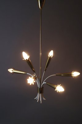 Vintage Hanging Lamp in Brass from Vereinigte Werkstätten, 1950s-ESB-1804047