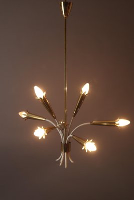 Vintage Hanging Lamp in Brass from Vereinigte Werkstätten, 1950s-ESB-1804047