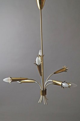 Vintage Hanging Lamp in Brass from Vereinigte Werkstätten, 1950s-ESB-1804047