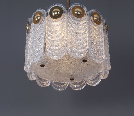 Vintage Hanging Lamp in Crystal and Brass from Kaiser Leuchten-SN-1344519