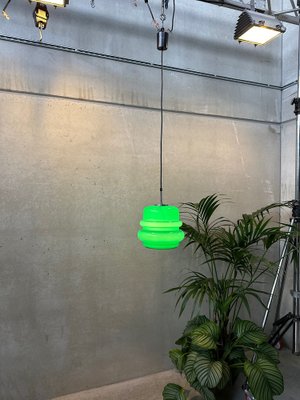 Vintage Hanging Lamp in Green Opaline-VUD-2031394